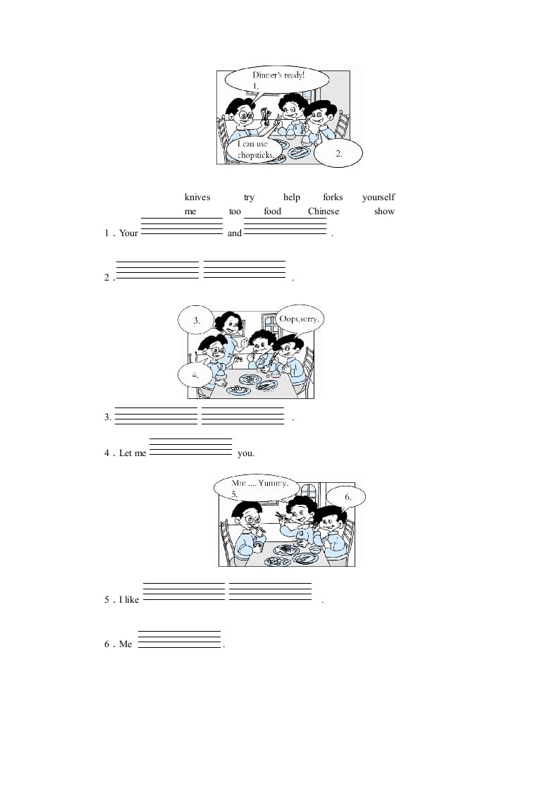 图片[2]-五年级英语上册Unit3WhatwouldyoulikePartB练习及答案(2)（人教版PEP）-学科资源库