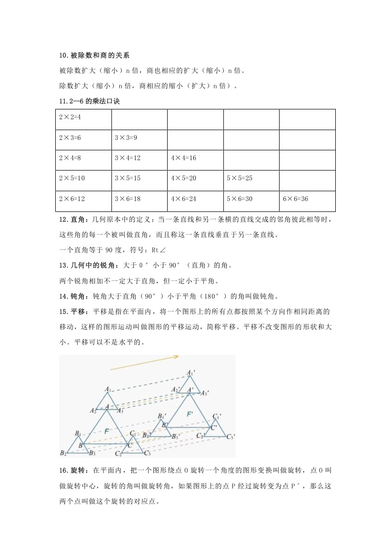图片[2]-二年级数学下册小学知识点归纳-学科资源库