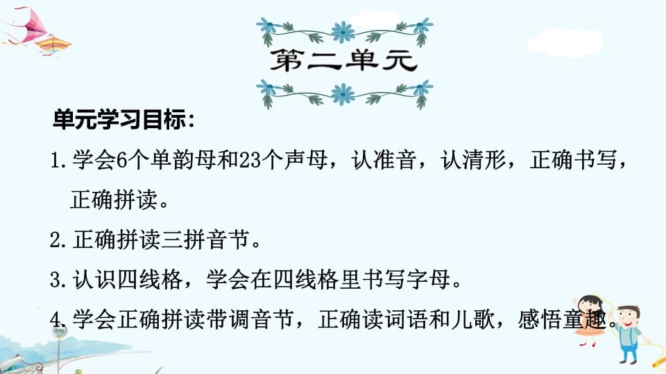 一年级语文上册第2单元复习（部编版）-学科资源库