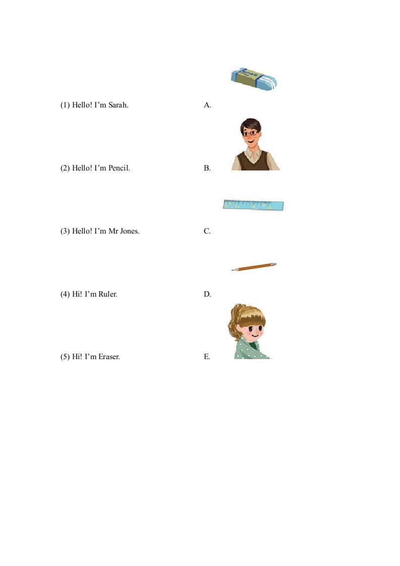 图片[3]-三年级英语上册Unit1_A_Let’s_learn同步习题(4)（人教版一起点）-学科资源库