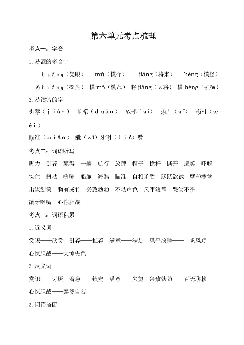 五年级数学下册第六单元考点梳理人教部编版-学科资源库
