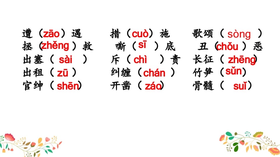 图片[3]-四年级语文上册生字专项复习-学科资源库
