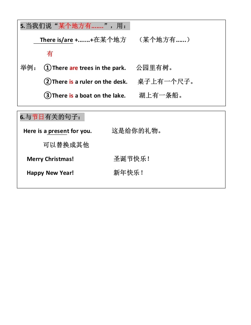 图片[3]-二年级英语上册知识点汇总（人教版一起点）-学科资源库