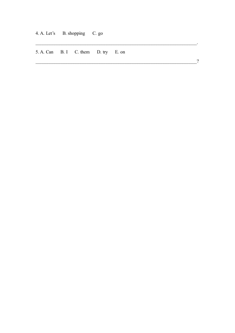 图片[2]-四年级英语上册Lesson31_课时训练（人教版一起点）-学科资源库