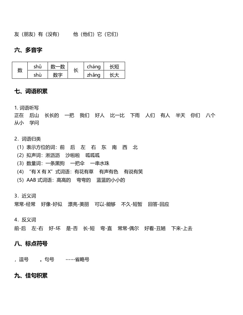 图片[2]-一年级语文上册-第6单元重难点知识总结（部编版）-学科资源库