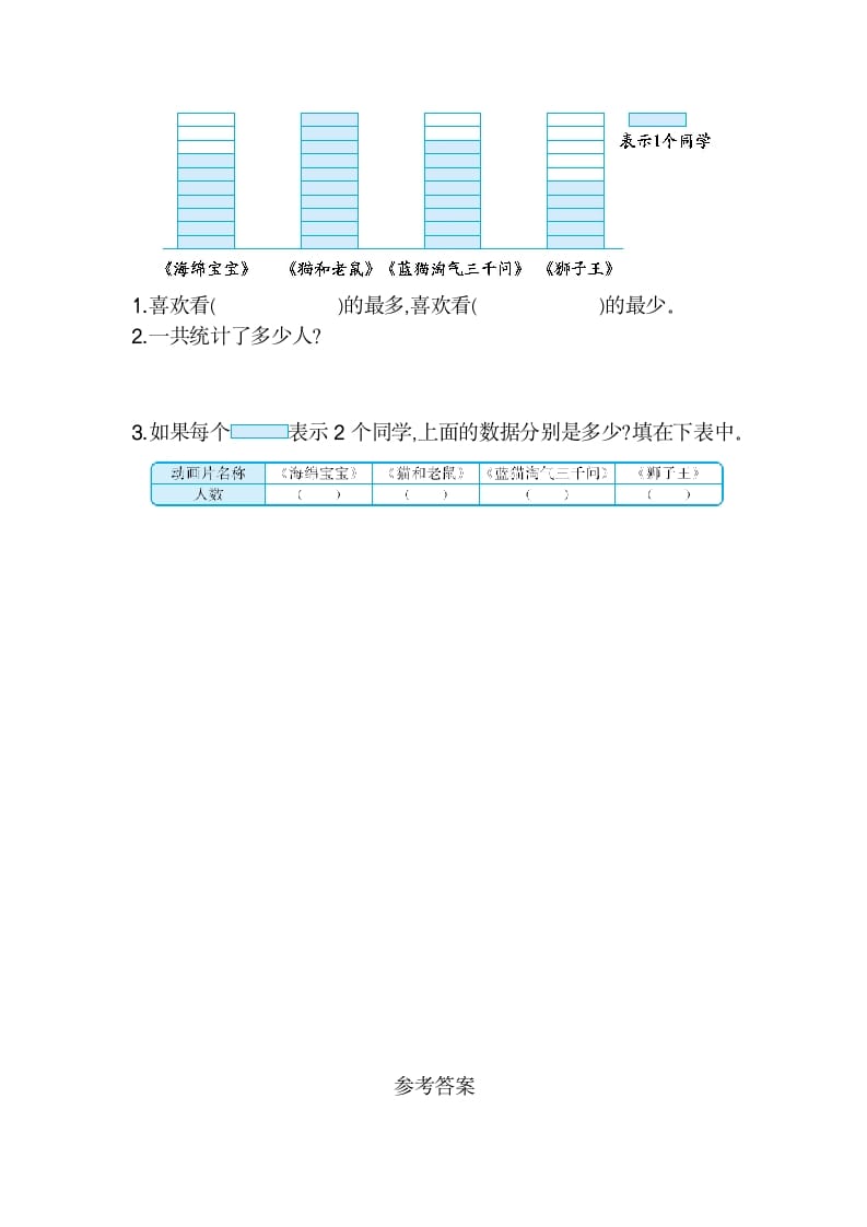 图片[3]-二年级数学下册第一单元检测卷2（人教版）-学科资源库