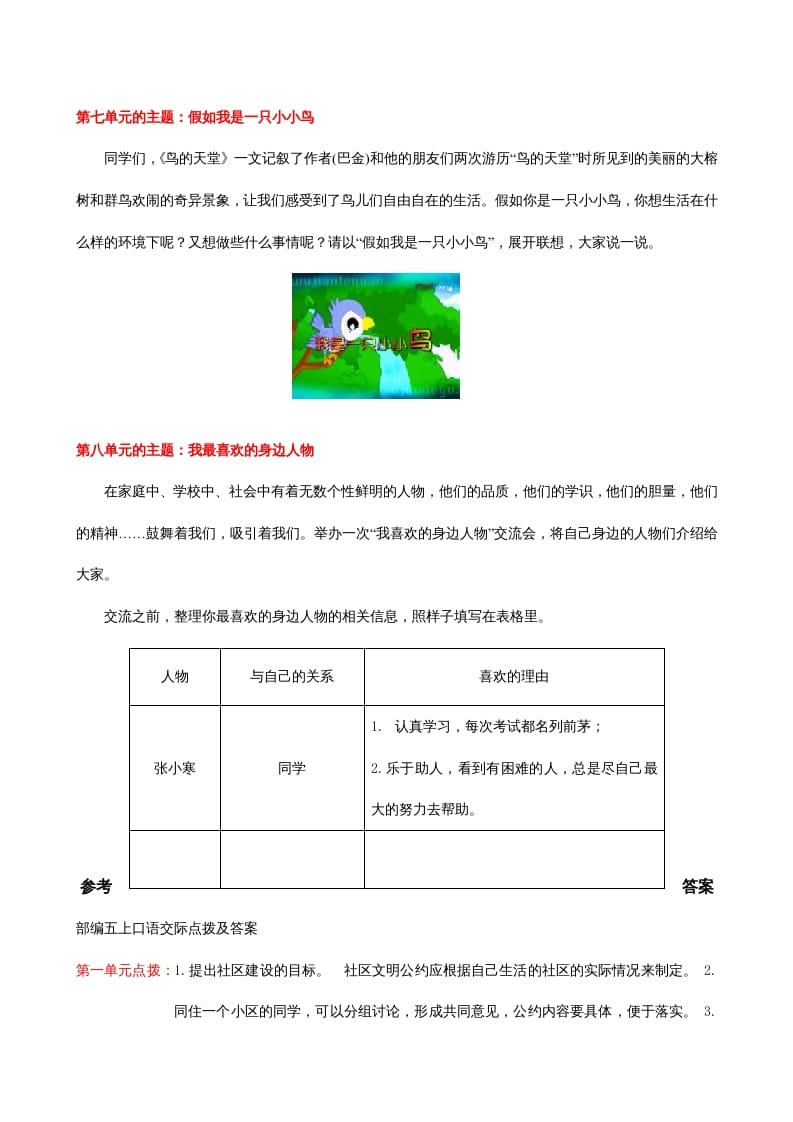 图片[3]-五年级语文上册口语交际与习作专项（部编版）-学科资源库