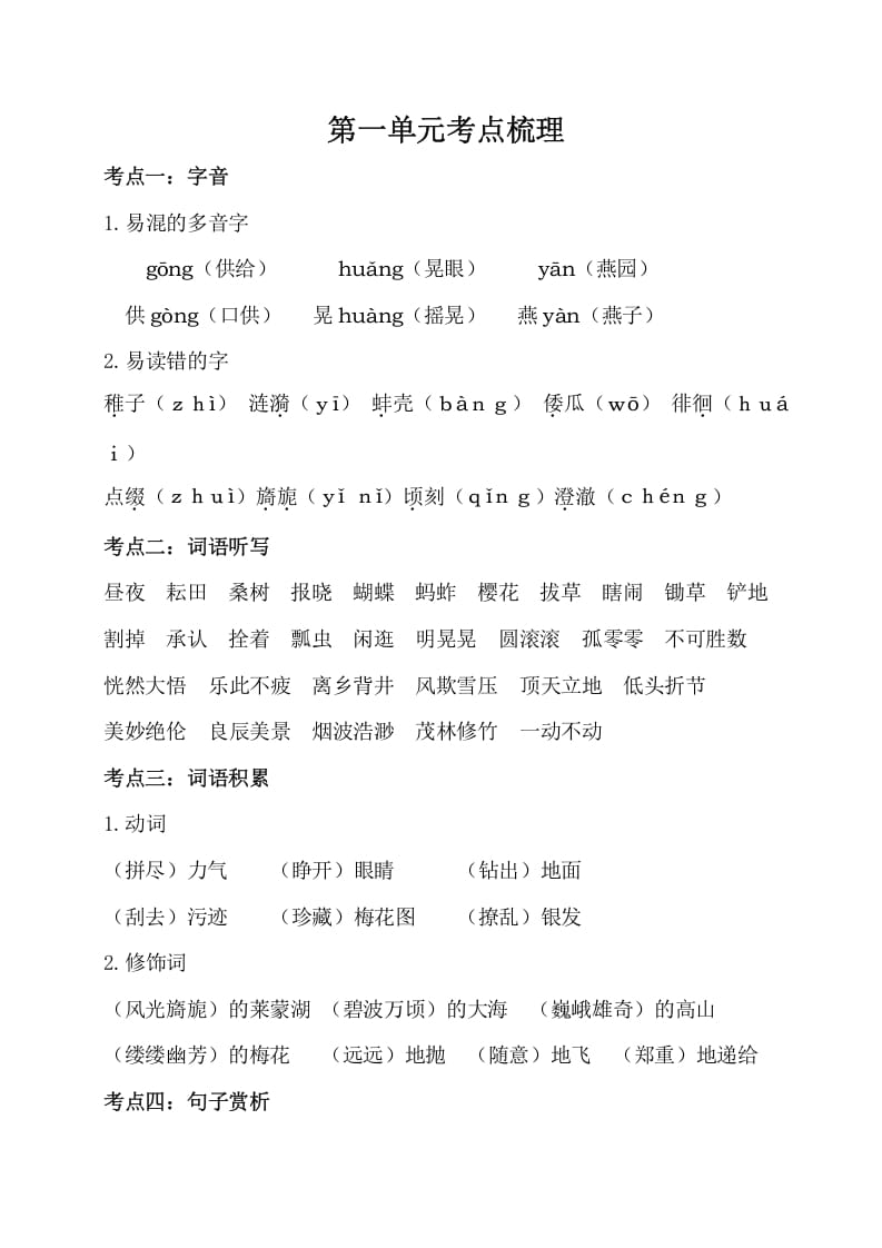 五年级数学下册第一单元考点梳理人教部编版-学科资源库