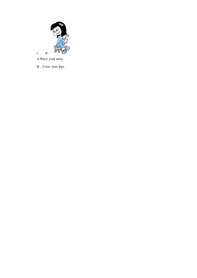 图片[3]-三年级英语上册课时测评unit3Lookatme-PartB练习及答案(2)（人教PEP）-学科资源库