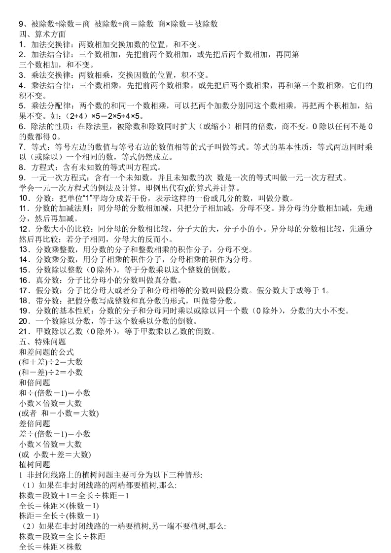图片[2]-六年级数学下册小学公式大全-学科资源库