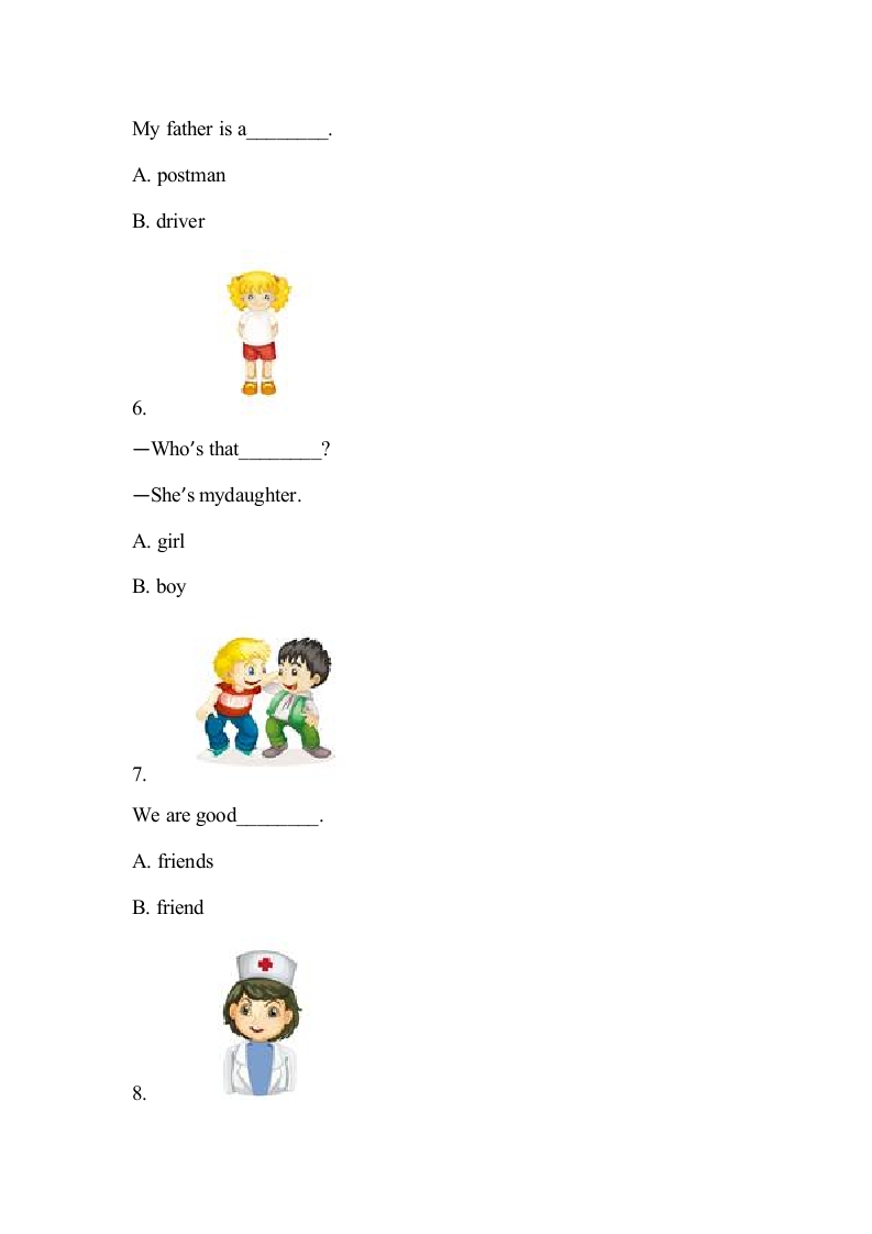 图片[2]-四年级英语上册Lesson6课时达标（精通版四上）（人教版一起点）-学科资源库