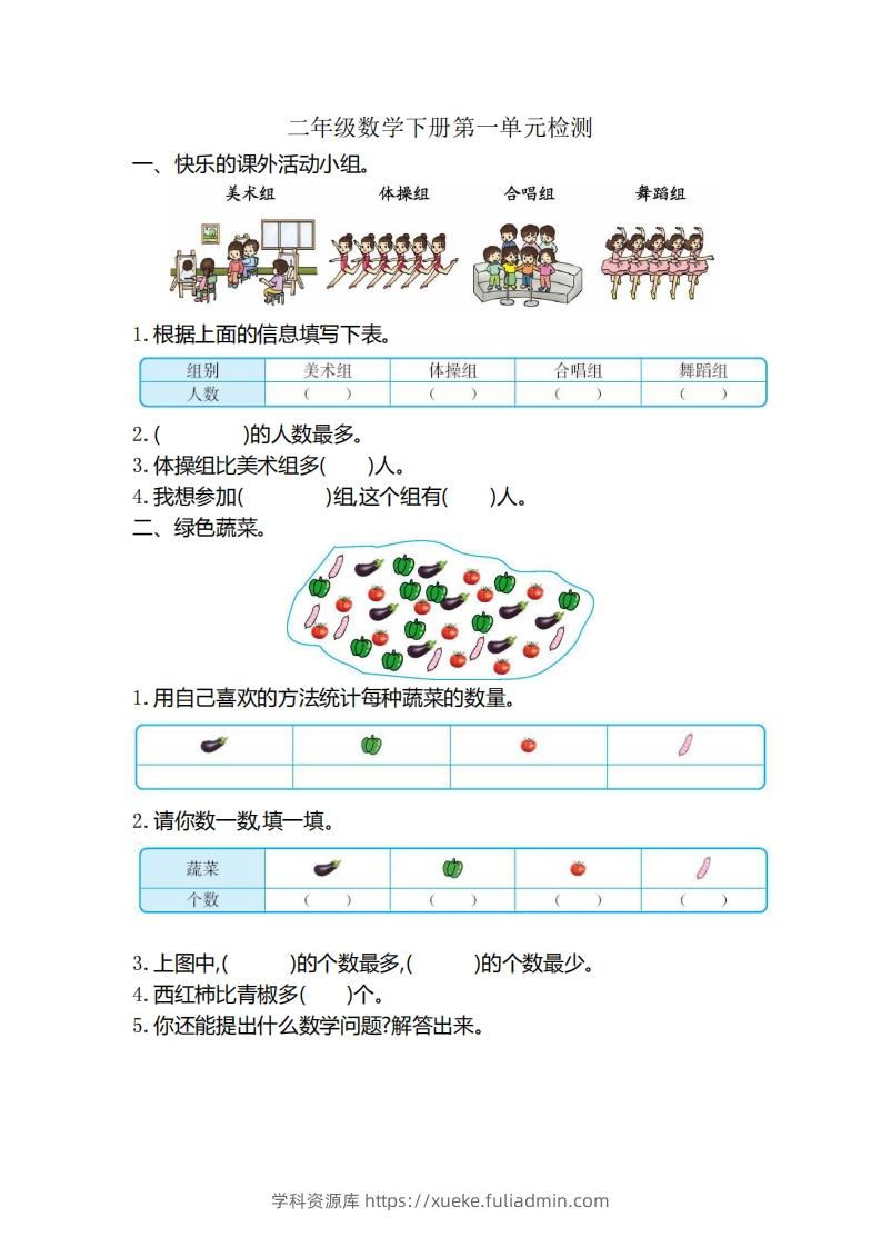 二（下）人教版数学第一单元检测卷.2-学科资源库