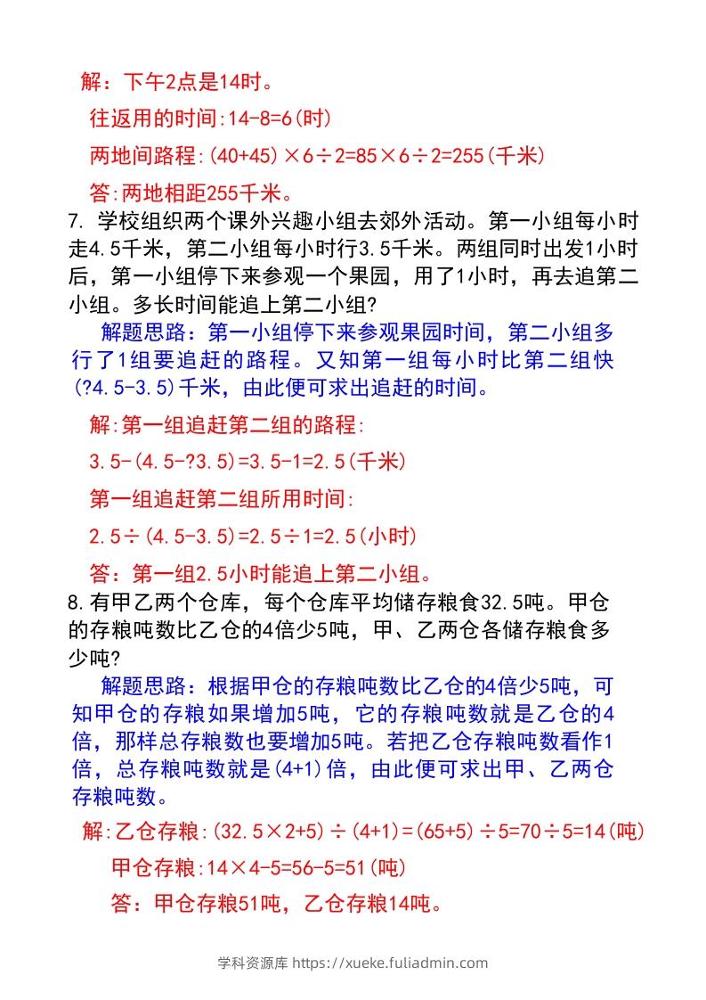 图片[3]-六年级下册数学小升初必考题型(答案)-学科资源库