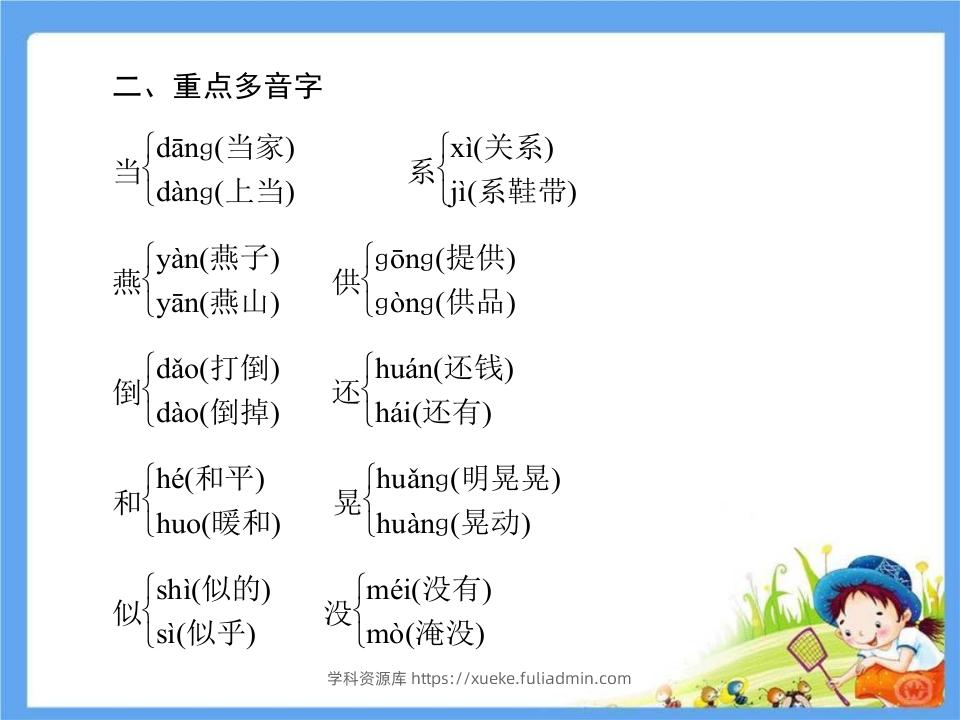图片[3]-五年级语文下册第1单元考点小结（部编版）-学科资源库
