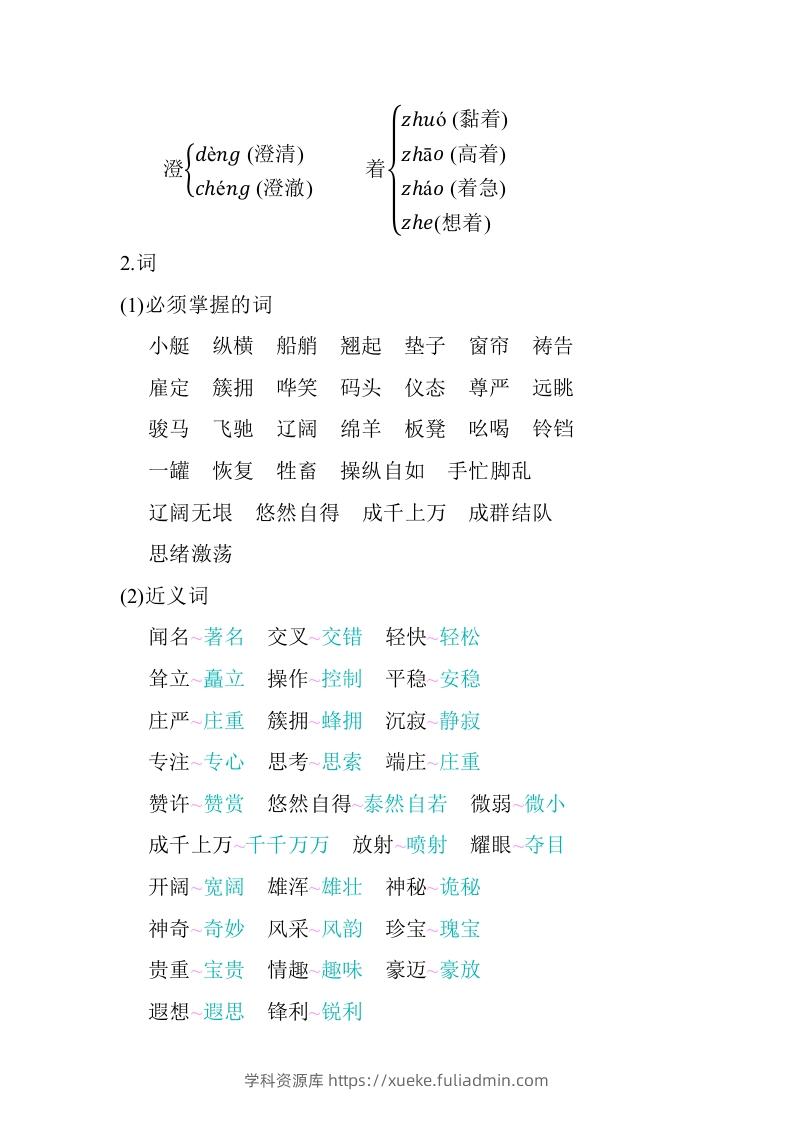 图片[2]-五年级语文下册第七单元知识小结（部编版）-学科资源库