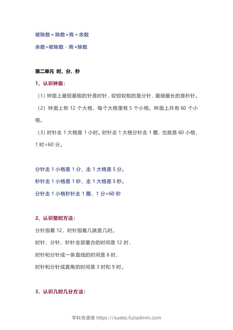 图片[2]-苏教版数学2年级下册数学知识点-学科资源库