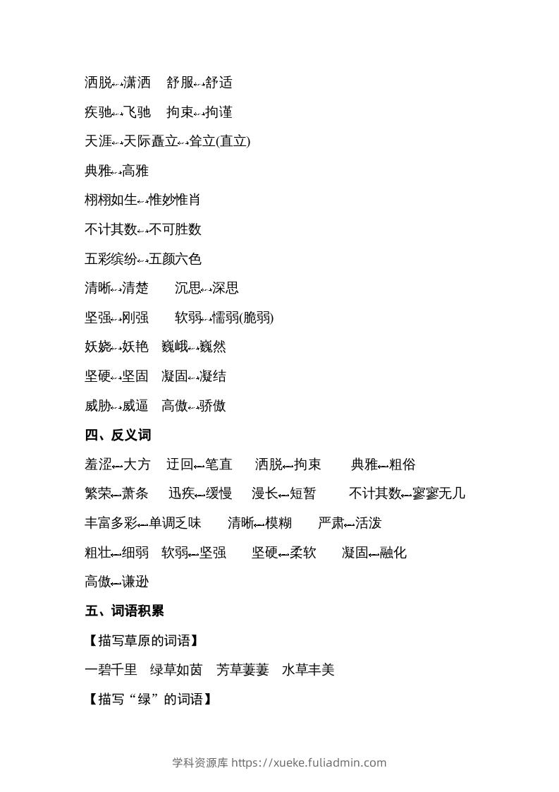图片[2]-五年级语文下册专项知识梳理（部编版）-学科资源库