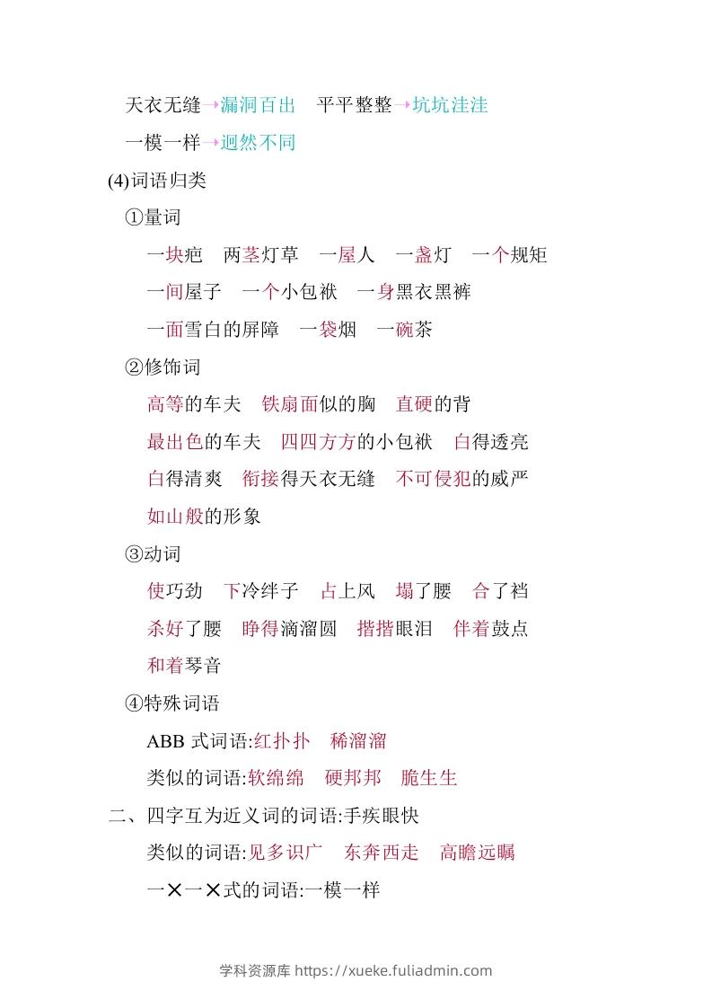 图片[3]-五年级语文下册第五单元知识小结（部编版）-学科资源库