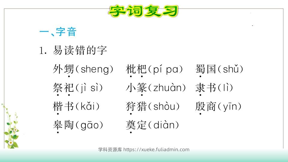 图片[2]-五年级语文下册第3单元知识点课件（部编版）-学科资源库