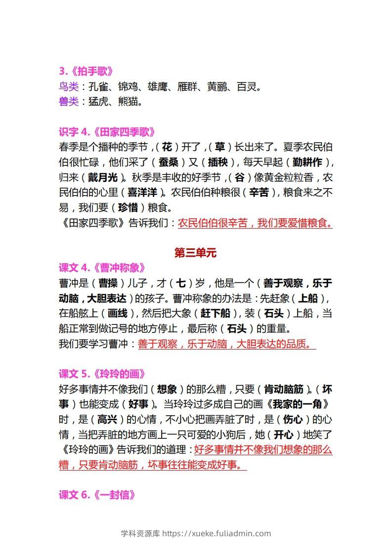 图片[2]-【各课中心思想归纳汇总】二上语文-学科资源库