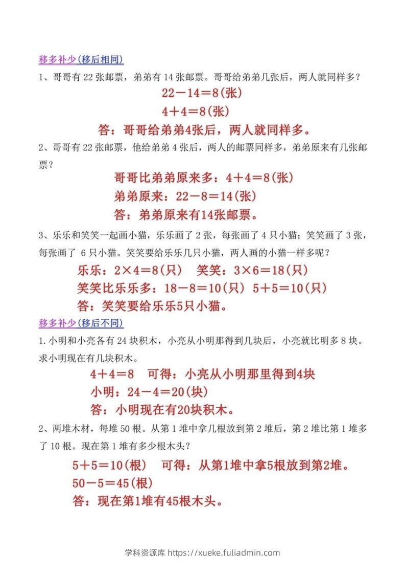 图片[2]-二上数学常考重点思维训练题-学科资源库