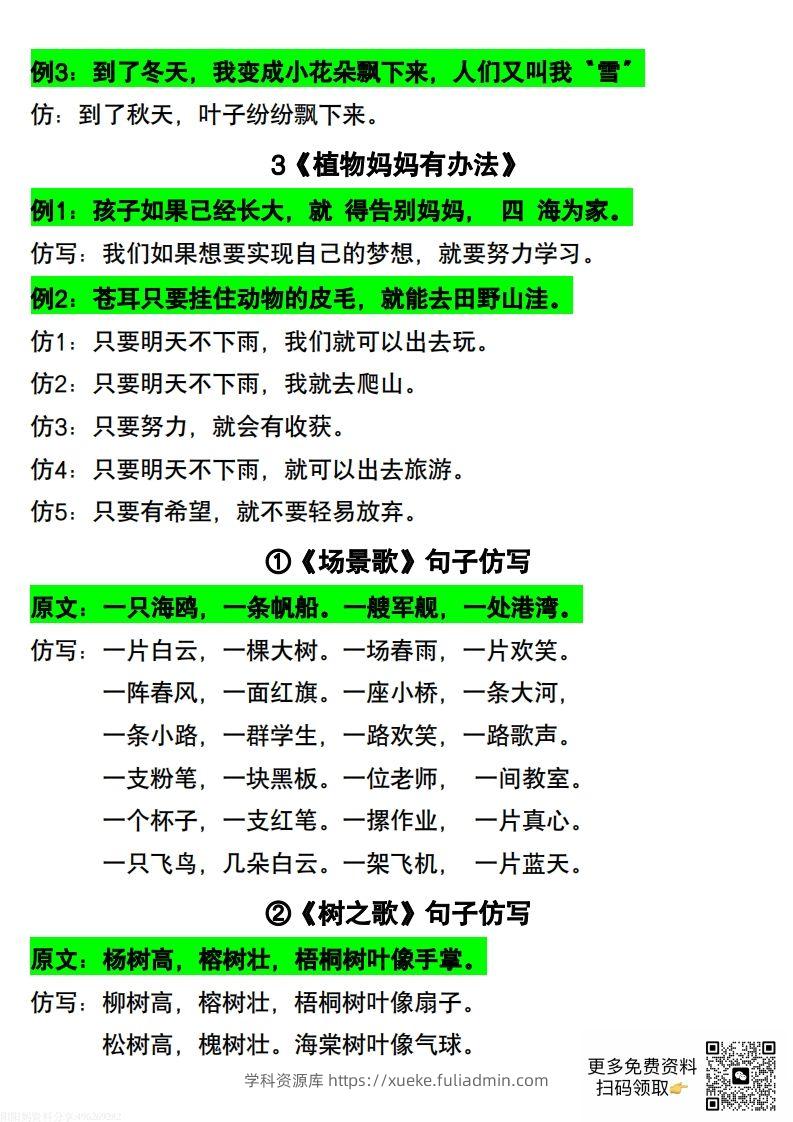 图片[2]-二年级上册语文仿写句子-学科资源库