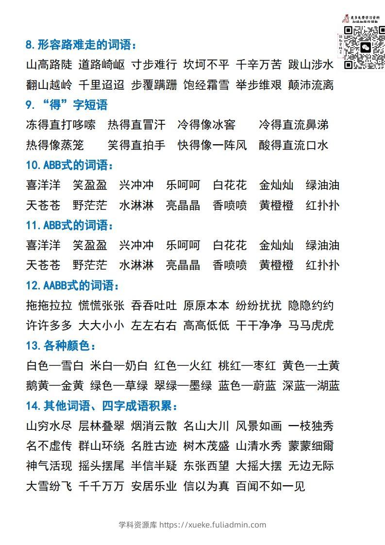 图片[2]-二年级语文上册常考重点知识点汇总必背-学科资源库