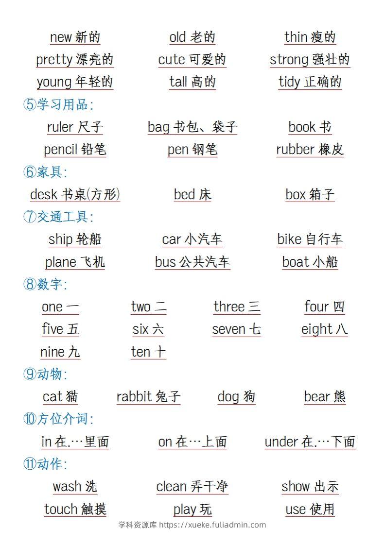 图片[3]-三上英语知识点归纳总结（全国通用版）-学科资源库