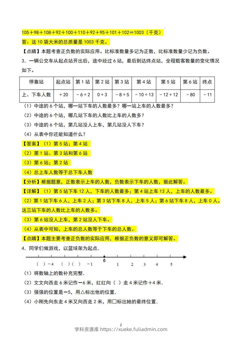 图片[2]-五上苏教版数学【24秋-期中复习专项（答案）】-学科资源库