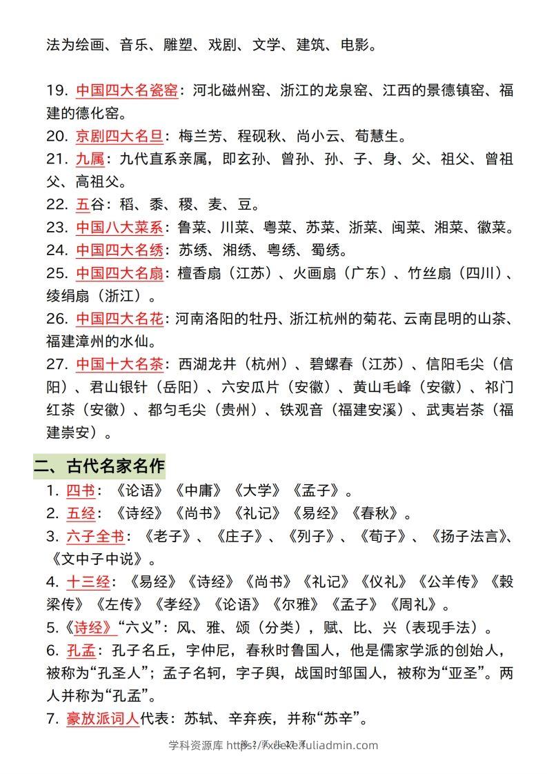 图片[2]-小学阶段必背的328个文学常识和古诗词-学科资源库