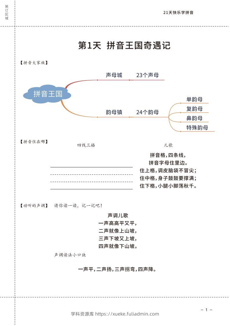 图片[2]-【拼音】罐罐熊拼音课-课程讲义-学科资源库