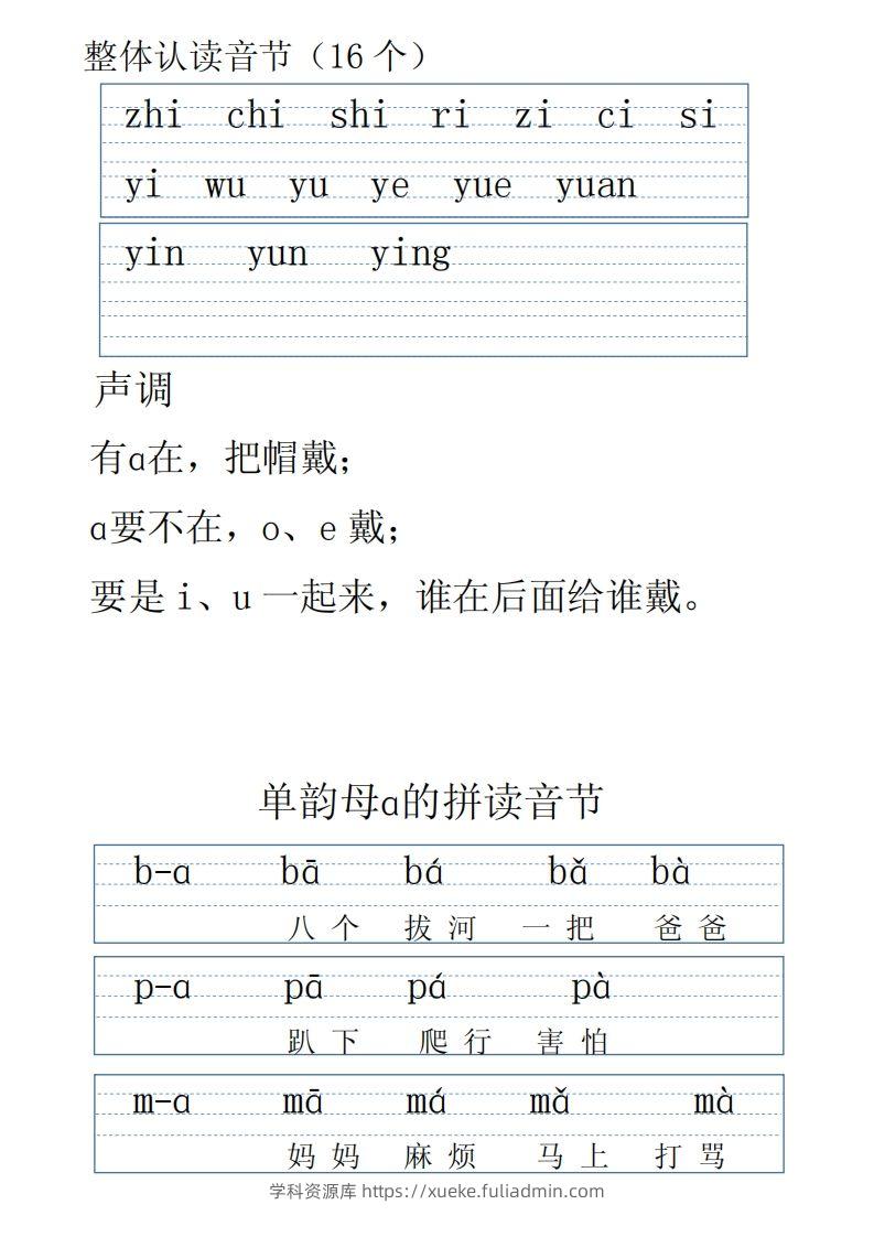 图片[2]-【拼音】拼音表全(1)-学科资源库