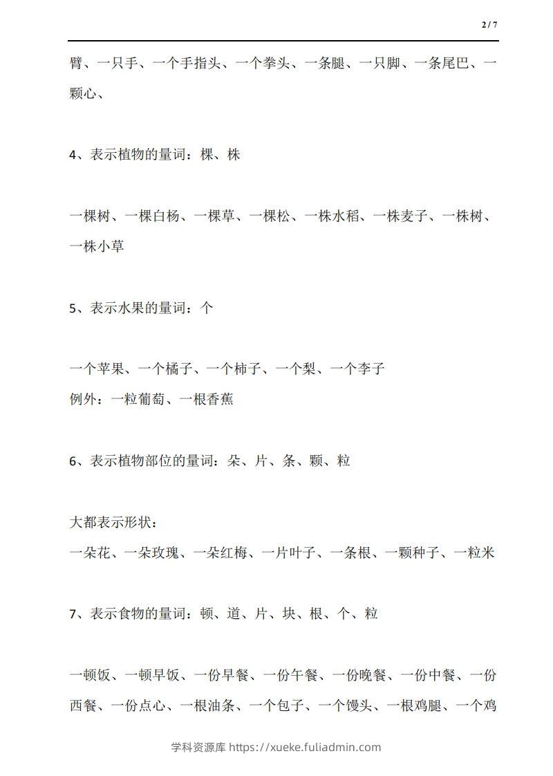 图片[2]-量词18类：汉语量词全收尽-学科资源库