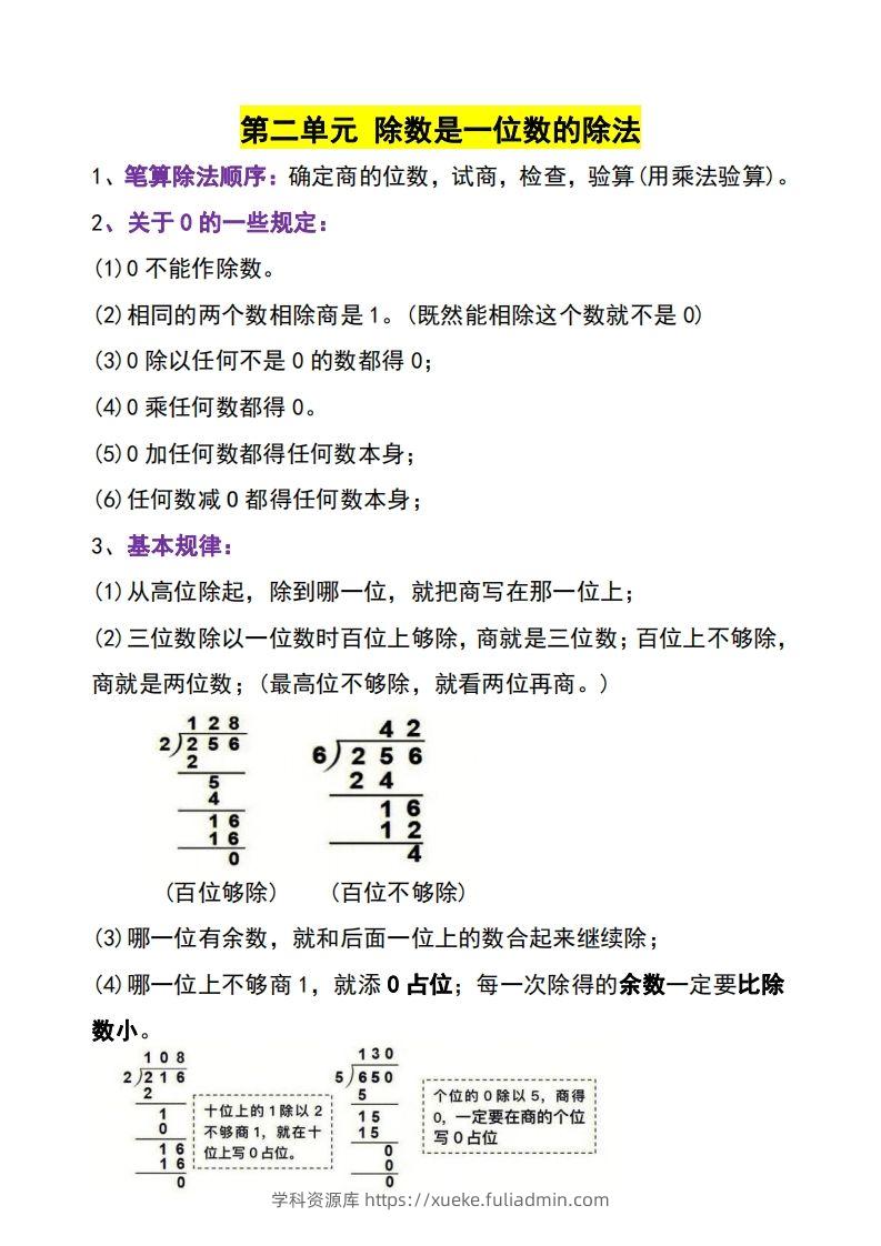 图片[2]-三年级下册数学知识点-学科资源库